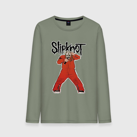 Мужской лонгслив хлопок с принтом Slipknot fan art , 100% хлопок |  | Тематика изображения на принте: 