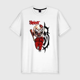 Мужская футболка хлопок Slim с принтом Slipknot fan в Санкт-Петербурге, 92% хлопок, 8% лайкра | приталенный силуэт, круглый вырез ворота, длина до линии бедра, короткий рукав | Тематика изображения на принте: 