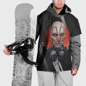 Накидка на куртку 3D с принтом Slipknot dark  art в Новосибирске, 100% полиэстер |  | Тематика изображения на принте: 