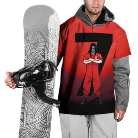 Накидка на куртку 3D с принтом Седьмой   Slipknot в Курске, 100% полиэстер |  | 
