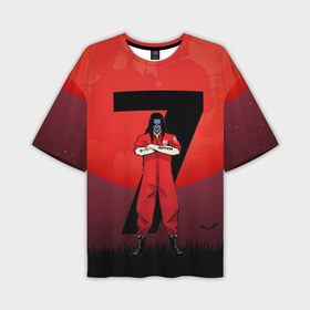 Мужская футболка OVERSIZE 3D с принтом Седьмой   Slipknot в Курске,  |  | 