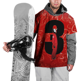 Накидка на куртку 3D с принтом Третий Slipknot в Санкт-Петербурге, 100% полиэстер |  | Тематика изображения на принте: 