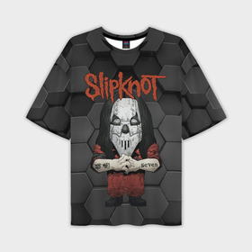 Мужская футболка oversize 3D с принтом Slipknot seven art в Новосибирске,  |  | Тематика изображения на принте: 