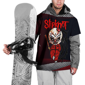 Накидка на куртку 3D с принтом Slipknot бита в Новосибирске, 100% полиэстер |  | Тематика изображения на принте: 