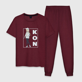 Мужская пижама хлопок с принтом Kon art   Инцидент Кэмоно в Курске, 100% хлопок | брюки и футболка прямого кроя, без карманов, на брюках мягкая резинка на поясе и по низу штанин
 | 