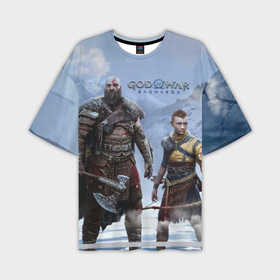 Мужская футболка OVERSIZE 3D с принтом God of war ragnarok God of War: Рагнарёк в Петрозаводске,  |  | 