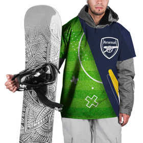 Накидка на куртку 3D с принтом Arsenal football field в Санкт-Петербурге, 100% полиэстер |  | Тематика изображения на принте: 