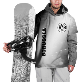 Накидка на куртку 3D с принтом Borussia sport на светлом фоне: надпись, символ , 100% полиэстер |  | 