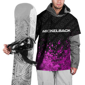 Накидка на куртку 3D с принтом Nickelback rock legends: символ сверху в Екатеринбурге, 100% полиэстер |  | 
