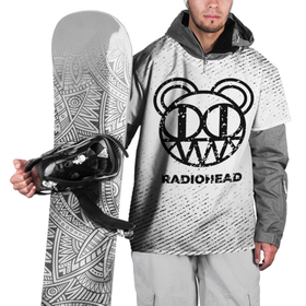 Накидка на куртку 3D с принтом Radiohead с потертостями на светлом фоне в Тюмени, 100% полиэстер |  | Тематика изображения на принте: 