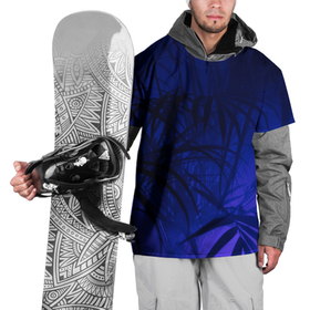 Накидка на куртку 3D с принтом Пальма в неоновом свете в Курске, 100% полиэстер |  | Тематика изображения на принте: 