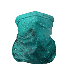 Бандана-труба 3D с принтом Брызги зеленой краски в Петрозаводске, 100% полиэстер, ткань с особыми свойствами — Activecool | плотность 150‒180 г/м2; хорошо тянется, но сохраняет форму | 