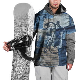 Накидка на куртку 3D с принтом Cotton Rag   Patchwork  Tiger в Кировске, 100% полиэстер |  | Тематика изображения на принте: 