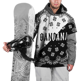 Накидка на куртку 3D с принтом Бандана Кизару Биг Бейби Тейп Два цвета по диагонали в Курске, 100% полиэстер |  | 