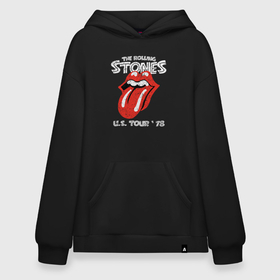 Худи SuperOversize хлопок с принтом The Rolling Stones 78 в Кировске, 70% хлопок, 30% полиэстер, мягкий начес внутри | карман-кенгуру, эластичная резинка на манжетах и по нижней кромке, двухслойный капюшон
 | 