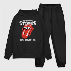 Мужской костюм хлопок OVERSIZE с принтом The Rolling Stones 78 ,  |  | 