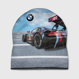 Шапка 3D с принтом BMW racing team   Motorsport   M Performance в Петрозаводске, 100% полиэстер | универсальный размер, печать по всей поверхности изделия | 