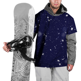 Накидка на куртку 3D с принтом Снежная новогодняя ночь в Екатеринбурге, 100% полиэстер |  | 