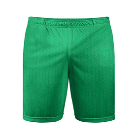 Мужские шорты спортивные с принтом Зеленый вязаный свитер ,  |  | 