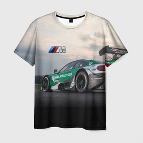 Мужская футболка 3D с принтом BMW M Power   Racing team   Motorsport в Петрозаводске, 100% полиэфир | прямой крой, круглый вырез горловины, длина до линии бедер | 