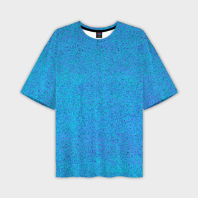 Мужская футболка OVERSIZE 3D с принтом Текстура лазурный синий ,  |  | 