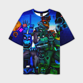 Мужская футболка OVERSIZE 3D с принтом Five Nights at Freddys 4 в Тюмени,  |  | 