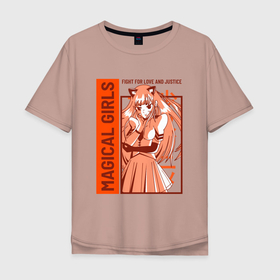 Мужская футболка хлопок Oversize с принтом Fight for love and justice в Санкт-Петербурге, 100% хлопок | свободный крой, круглый ворот, “спинка” длиннее передней части | Тематика изображения на принте: 