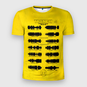Мужская футболка 3D Slim с принтом Trench   Twenty One Pilots в Курске, 100% полиэстер с улучшенными характеристиками | приталенный силуэт, круглая горловина, широкие плечи, сужается к линии бедра | 