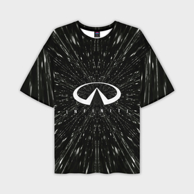 Мужская футболка oversize 3D с принтом Эмблема Инфинити, автомобильная тема ,  |  | 