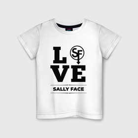 Детская футболка хлопок с принтом Sally Face love classic в Екатеринбурге, 100% хлопок | круглый вырез горловины, полуприлегающий силуэт, длина до линии бедер | 
