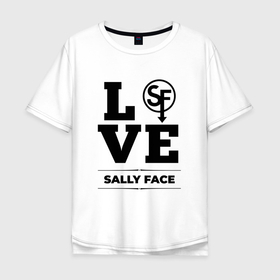 Мужская футболка хлопок Oversize с принтом Sally Face love classic в Кировске, 100% хлопок | свободный крой, круглый ворот, “спинка” длиннее передней части | Тематика изображения на принте: 