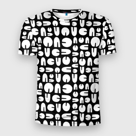 Мужская футболка 3D Slim с принтом Современная геометрия в Екатеринбурге, 100% полиэстер с улучшенными характеристиками | приталенный силуэт, круглая горловина, широкие плечи, сужается к линии бедра | 