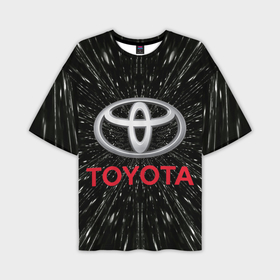 Мужская футболка oversize 3D с принтом Тойота, эмблема, автомобильная тема ,  |  | 