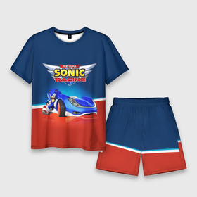 Мужской костюм с шортами 3D с принтом Team Sonic Racing    Ёжик и его точило ,  |  | 