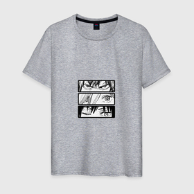 Мужская футболка хлопок с принтом Денджи, Пауэр и Аки в Санкт-Петербурге, 100% хлопок | прямой крой, круглый вырез горловины, длина до линии бедер, слегка спущенное плечо. | 