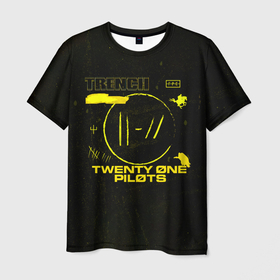 Мужская футболка 3D с принтом Twenty One Pilots Trench в Курске, 100% полиэфир | прямой крой, круглый вырез горловины, длина до линии бедер | 