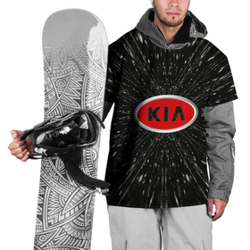 Накидка на куртку 3D с принтом Киа эмблема, автомобильная тема в Кировске, 100% полиэстер |  | 