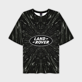 Мужская футболка OVERSIZE 3D с принтом Ленд Ровер эмблема, автомобильная тема ,  |  | 