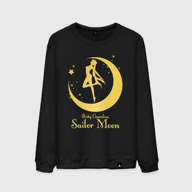 Мужской свитшот хлопок с принтом Sailor Moon gold в городе Новоалтайск, 100% хлопок |  | Тематика изображения на принте: 
