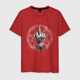 Мужская футболка хлопок с принтом The Evil Dead рука в Кировске, 100% хлопок | прямой крой, круглый вырез горловины, длина до линии бедер, слегка спущенное плечо. | 