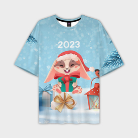 Мужская футболка OVERSIZE 3D с принтом Зайчик  с подарком   2023 в Белгороде,  |  | 