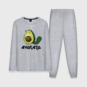 Мужская пижама хлопок (с лонгсливом) с принтом Avocado   AvoCATo   Joke в Санкт-Петербурге,  |  | 