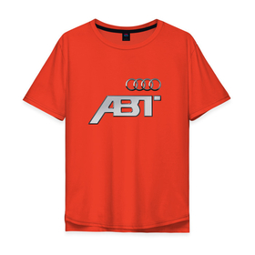 Мужская футболка хлопок Oversize с принтом Audi ABT   auto tuning в Екатеринбурге, 100% хлопок | свободный крой, круглый ворот, “спинка” длиннее передней части | Тематика изображения на принте: 