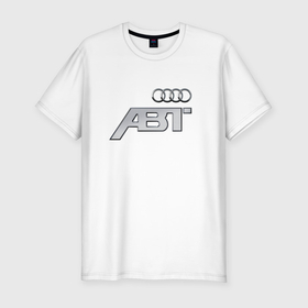 Мужская футболка хлопок Slim с принтом Audi ABT   auto tuning в Екатеринбурге, 92% хлопок, 8% лайкра | приталенный силуэт, круглый вырез ворота, длина до линии бедра, короткий рукав | Тематика изображения на принте: 