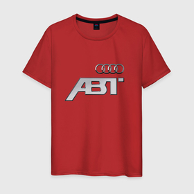 Мужская футболка хлопок с принтом Audi ABT   auto tuning в Екатеринбурге, 100% хлопок | прямой крой, круглый вырез горловины, длина до линии бедер, слегка спущенное плечо. | Тематика изображения на принте: 