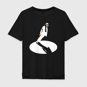 Мужская футболка хлопок Oversize с принтом Michael Jackson   Legend , 100% хлопок | свободный крой, круглый ворот, “спинка” длиннее передней части | 