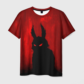 Мужская футболка 3D с принтом Evil Rabbit в Екатеринбурге, 100% полиэфир | прямой крой, круглый вырез горловины, длина до линии бедер | 