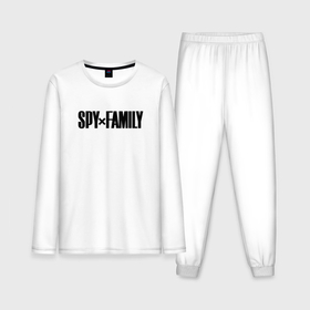 Мужская пижама хлопок (с лонгсливом) с принтом Spy Family   Logo в Кировске,  |  | Тематика изображения на принте: 
