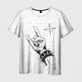 Мужская футболка 3D с принтом Megadeth и рок символ , 100% полиэфир | прямой крой, круглый вырез горловины, длина до линии бедер | Тематика изображения на принте: 