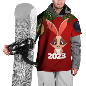 Накидка на куртку 3D с принтом Кролик  2023 в Белгороде, 100% полиэстер |  | Тематика изображения на принте: 